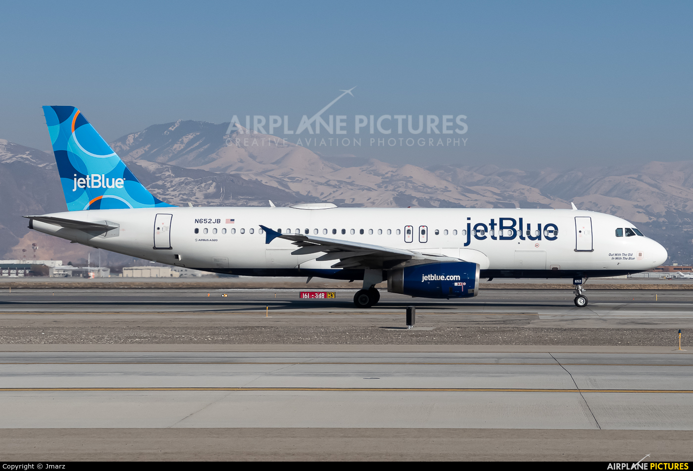 JetBlue Airways N652JB aircraft at Salt Lake City