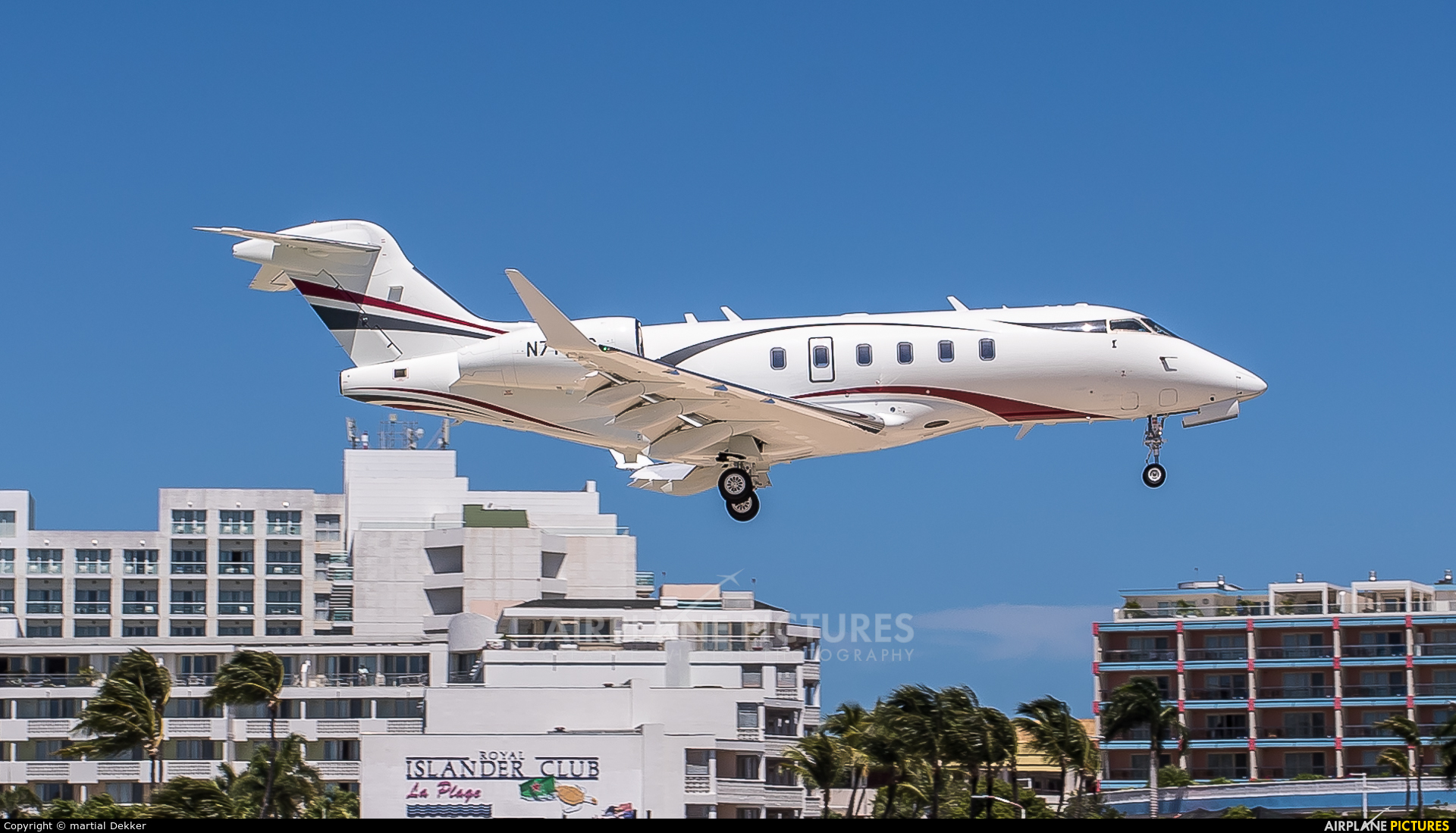 Private N714CG aircraft at Sint Maarten - Princess Juliana Intl