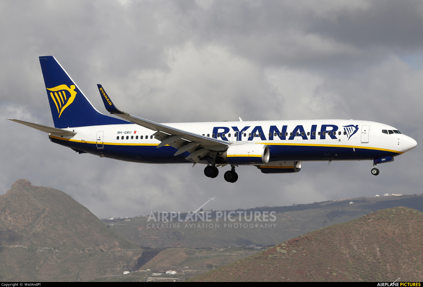 Ryanair 9H-QAU aircraft at Tenerife Sur - Reina Sofia