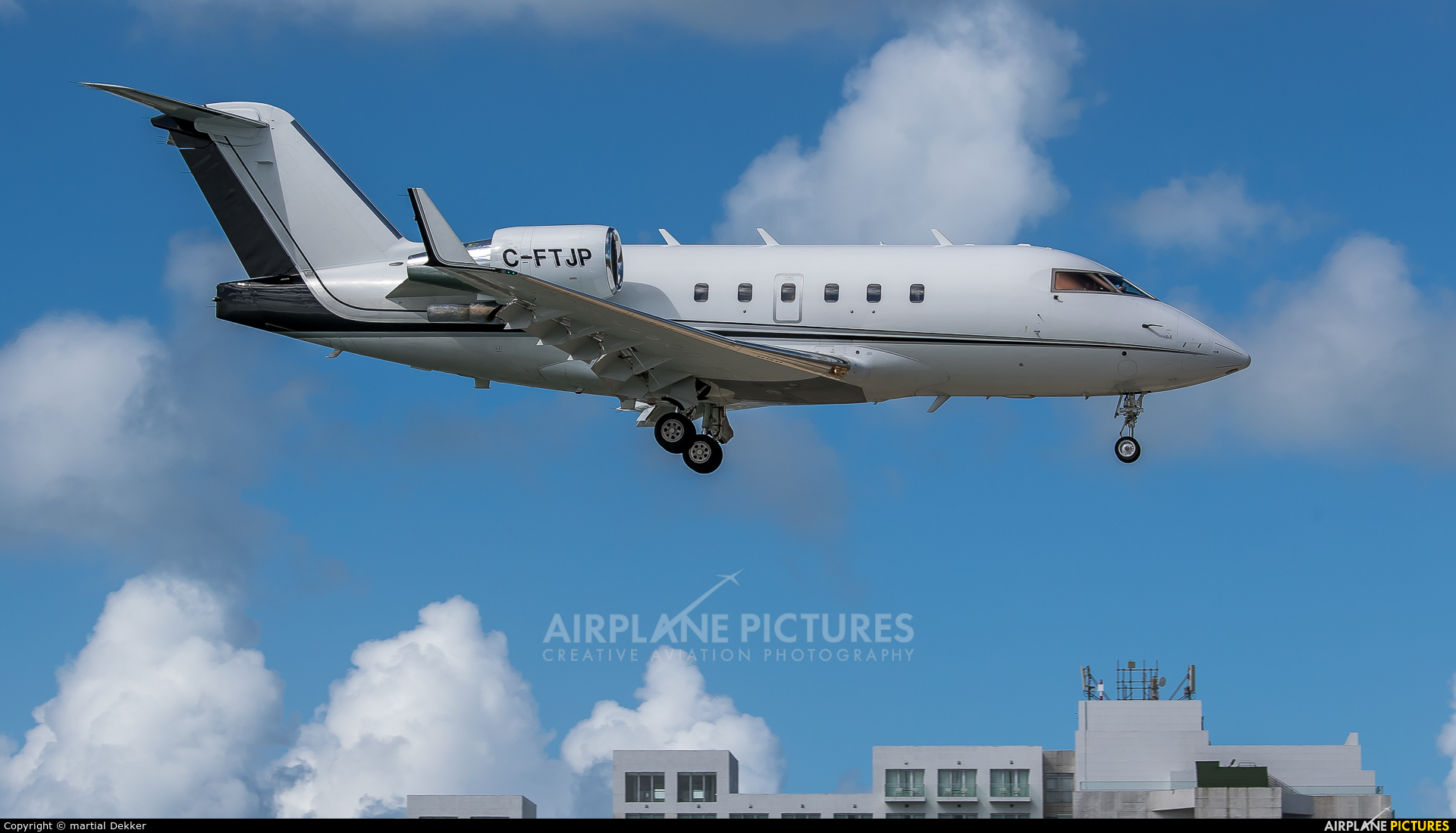 Private C-FTJP aircraft at Sint Maarten - Princess Juliana Intl