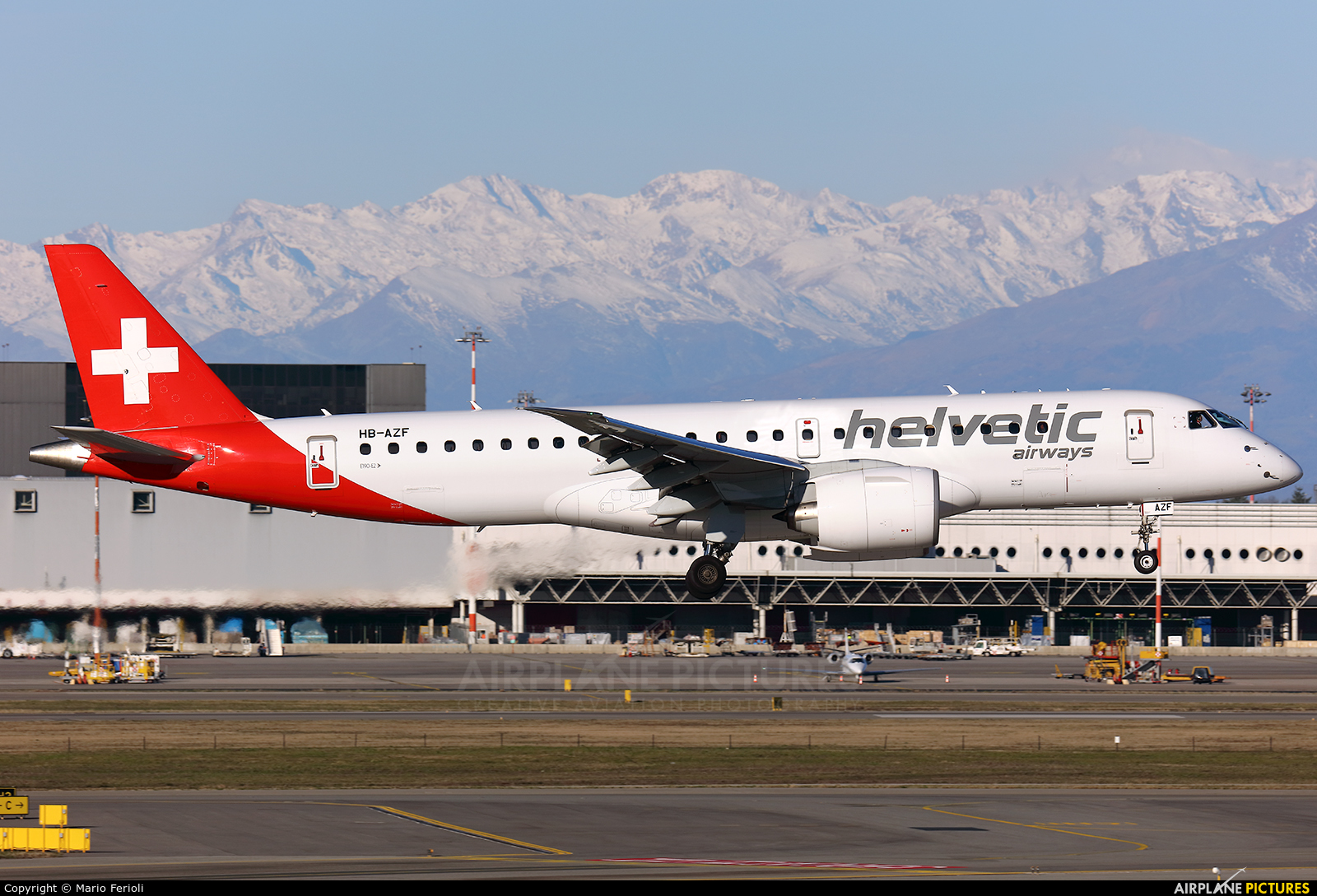 Helvetic Airways HB-AZF aircraft at Milan - Malpensa