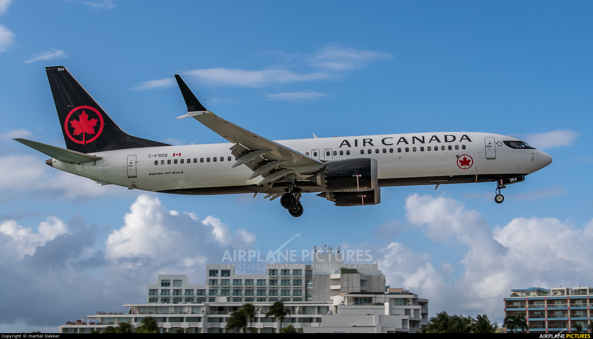 Air Canada C-FSDQ aircraft at Sint Maarten - Princess Juliana Intl