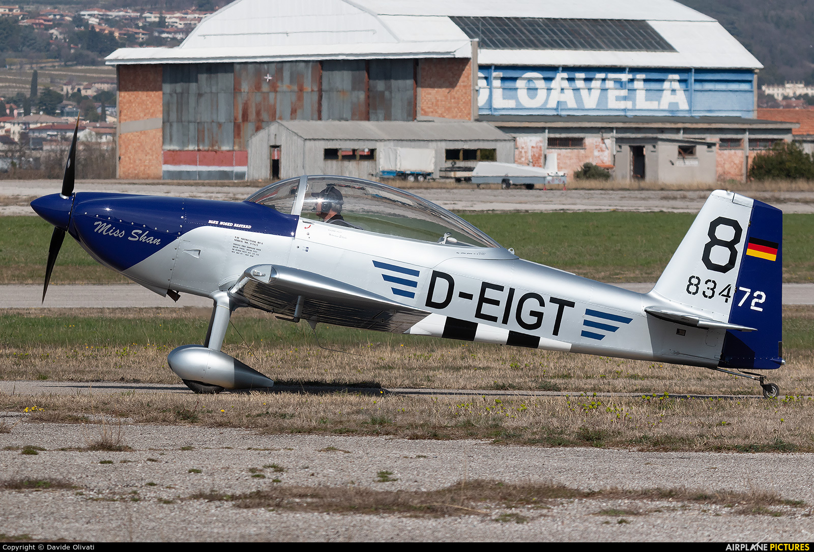 Private D-EIGT aircraft at Verona - Boscomantico