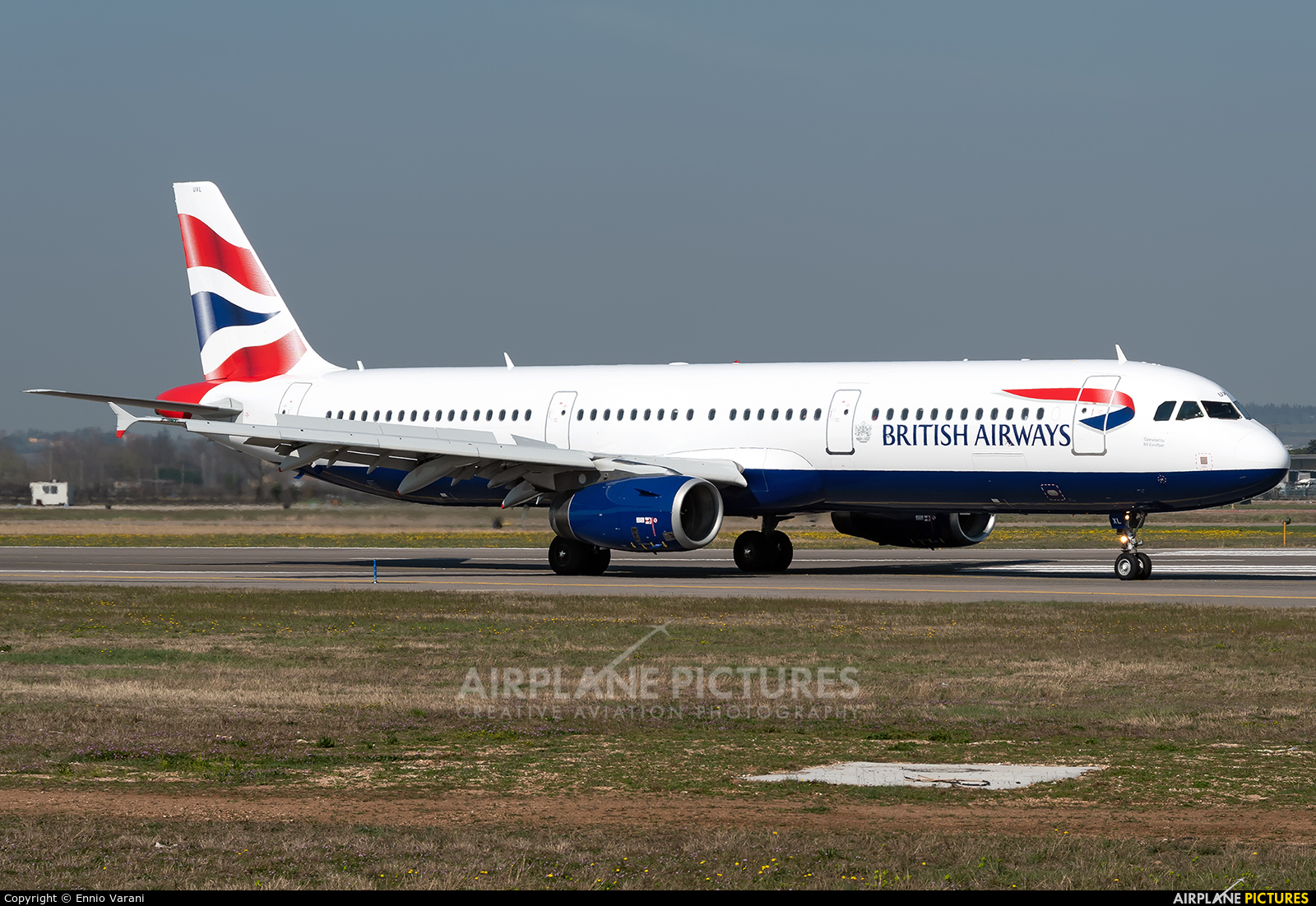 British Airways G-EUXL aircraft at Verona - Villafranca