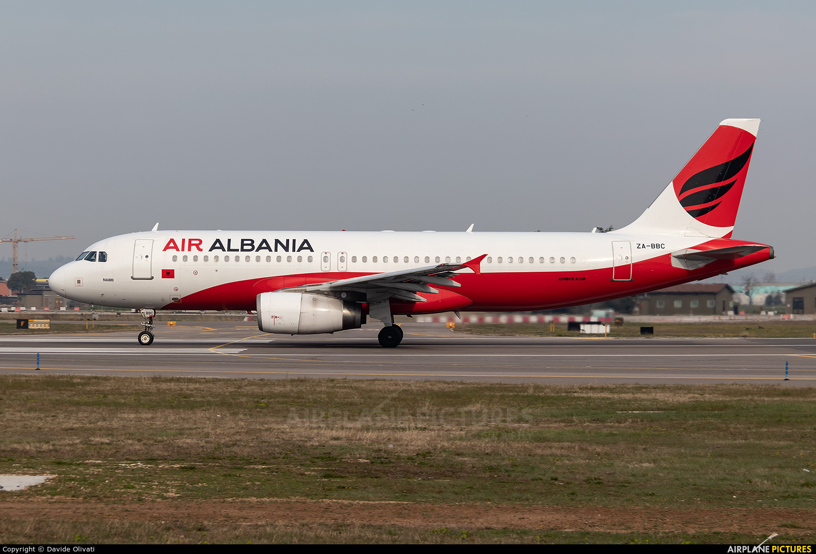 Air Albania ZA-BBC aircraft at Verona - Villafranca
