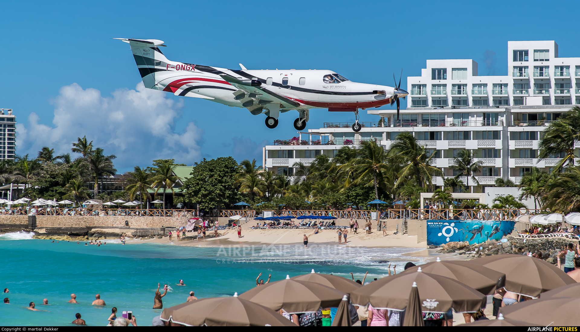 St. Barth Executive F-ONGX aircraft at Sint Maarten - Princess Juliana Intl