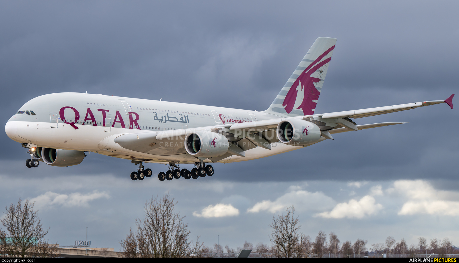 Qatar Airways A7-APJ aircraft at London - Heathrow