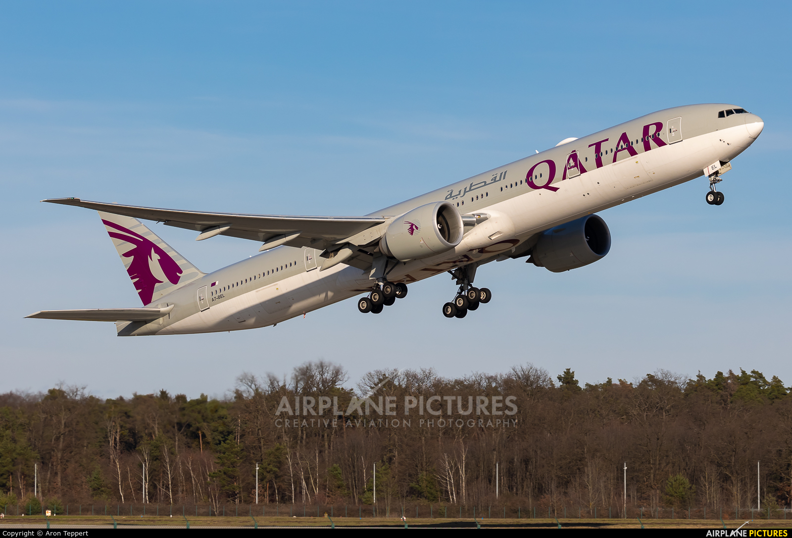 Qatar Airways A7-BEL aircraft at Frankfurt