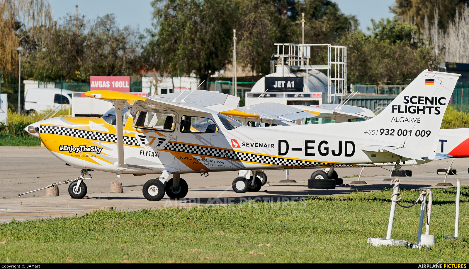 Sevenair D-EGJD aircraft at Portimão