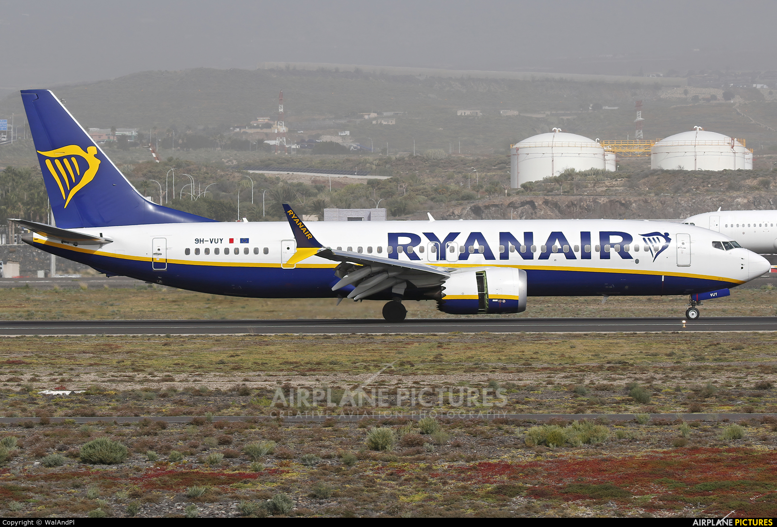 Ryanair 9H-VUY aircraft at Tenerife Sur - Reina Sofia
