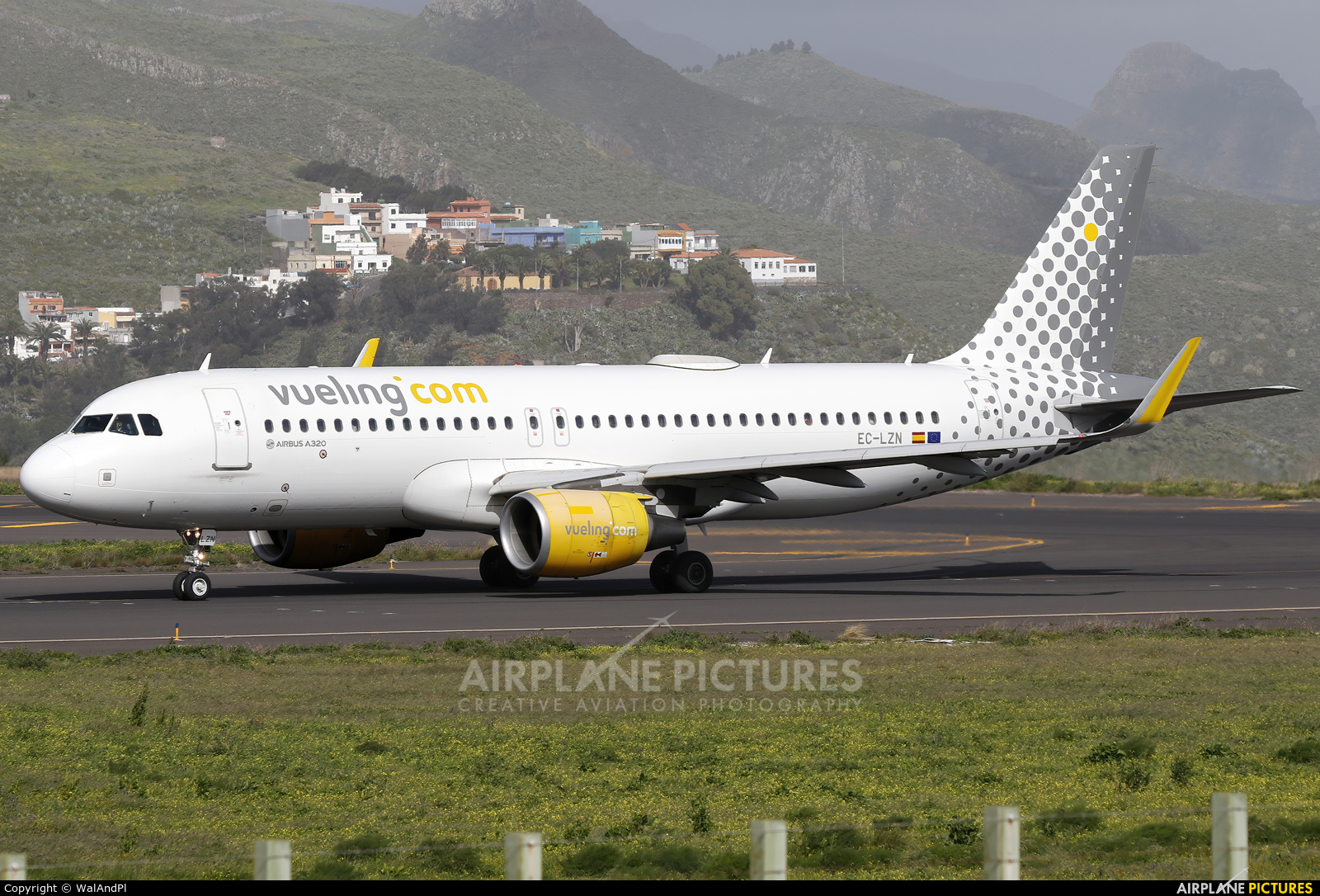Vueling Airlines EC-LZN aircraft at Tenerife Norte - Los Rodeos