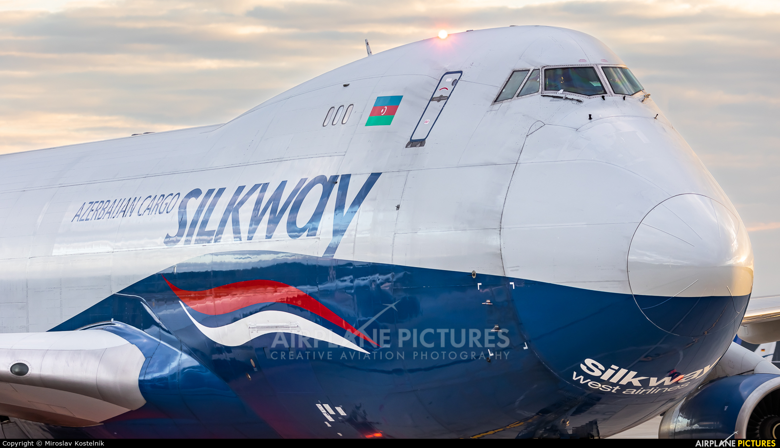 Silk Way West Airlines 4K-SW800 aircraft at Katowice - Pyrzowice