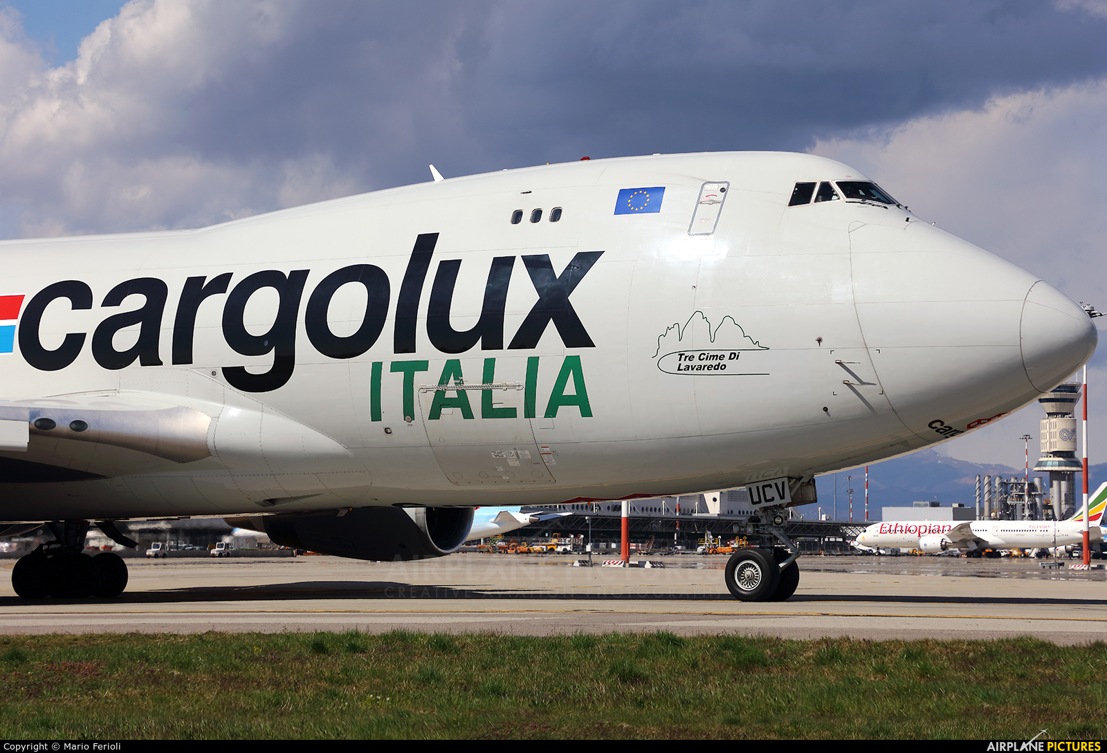 Cargolux LX-UCV aircraft at Milan - Malpensa