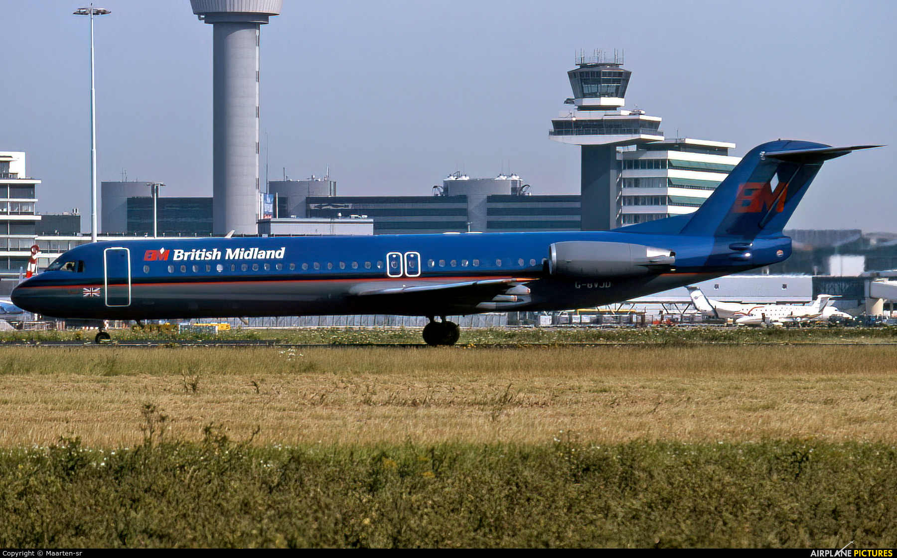 British Midland G-BVJD aircraft at Amsterdam - Schiphol