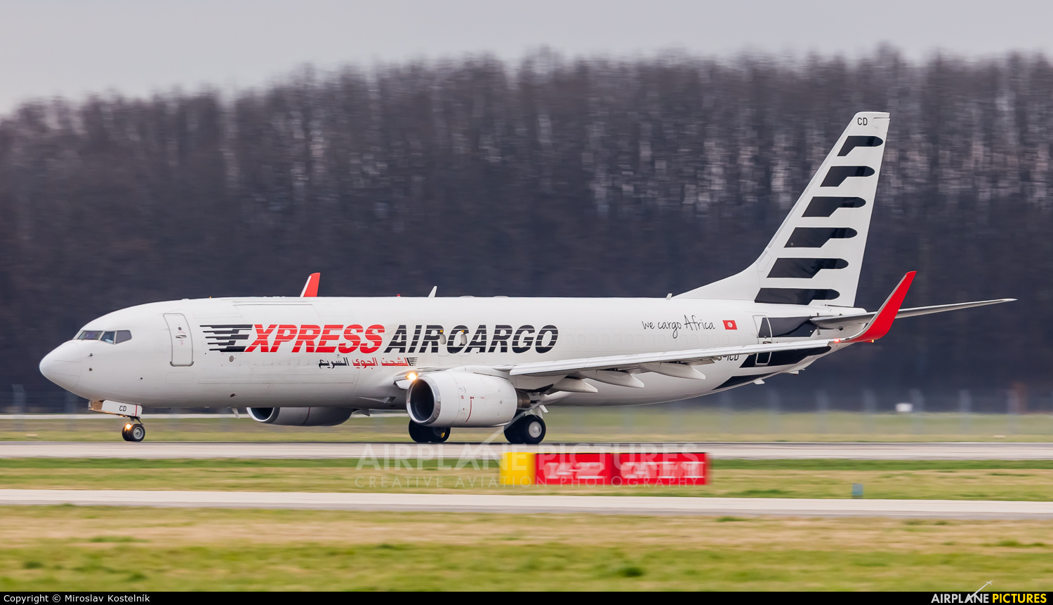 Express Air Cargo TS-ICD aircraft at Ostrava Mošnov