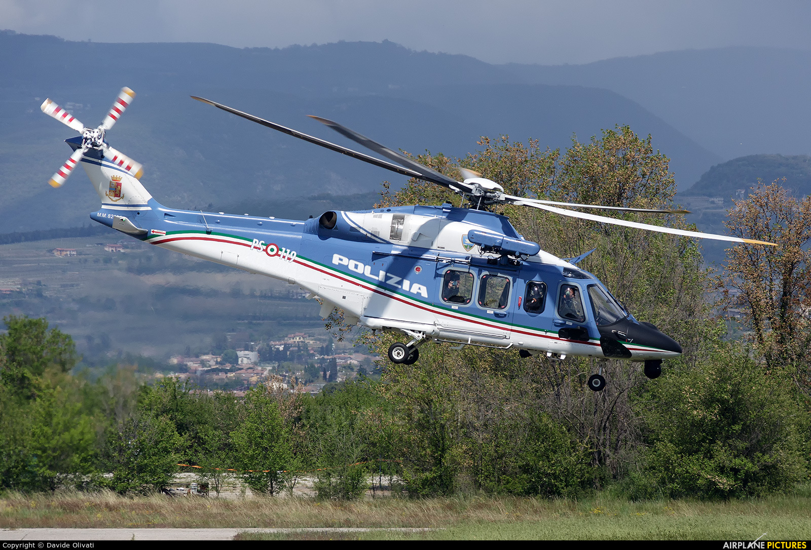 Italy - Police MM82034 aircraft at Verona - Boscomantico