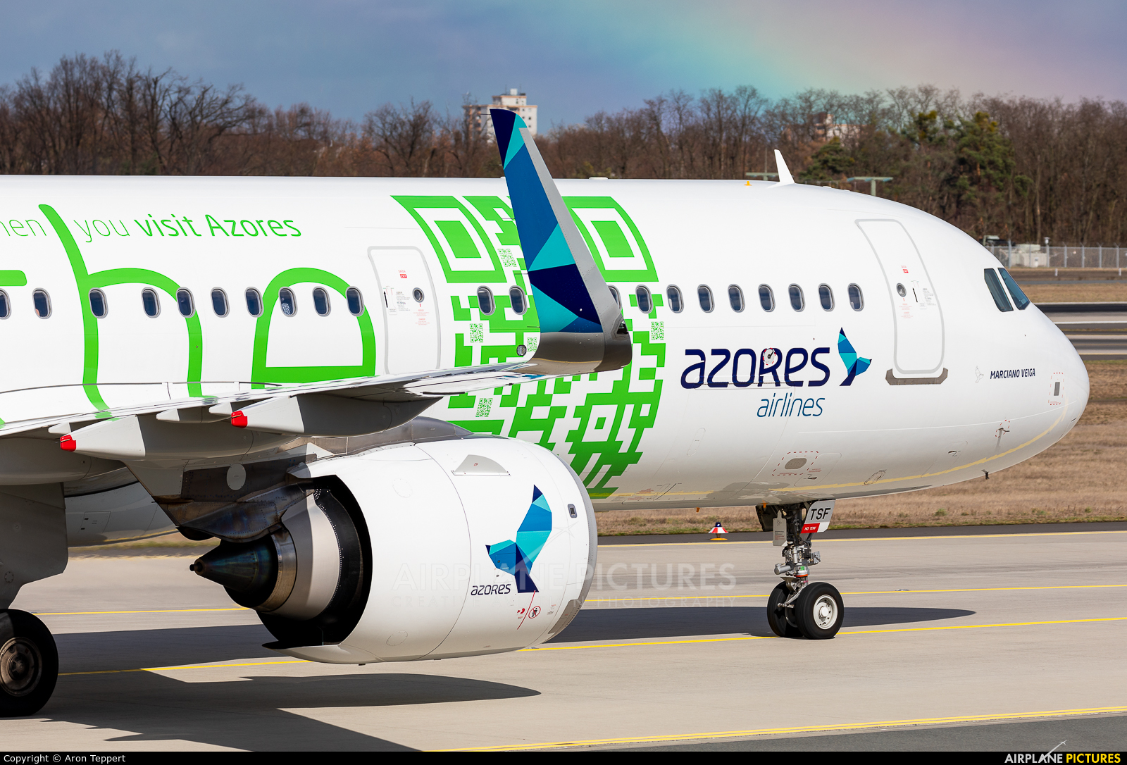 Azores Airlines CS-TSF aircraft at Frankfurt