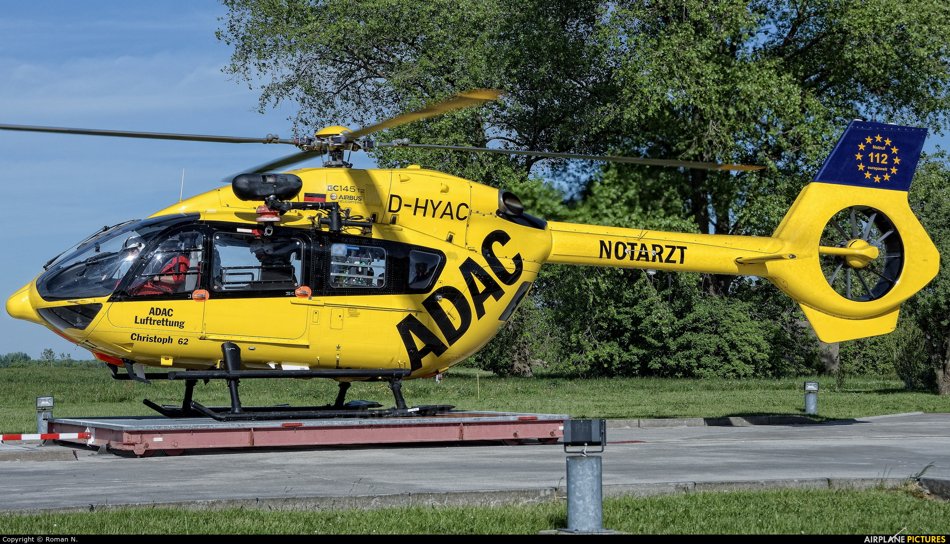 ADAC Luftrettung D-HYAC aircraft at Bautzen