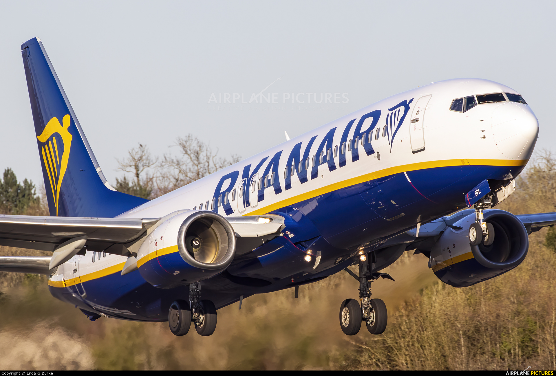 Ryanair EI-DPL aircraft at Manchester