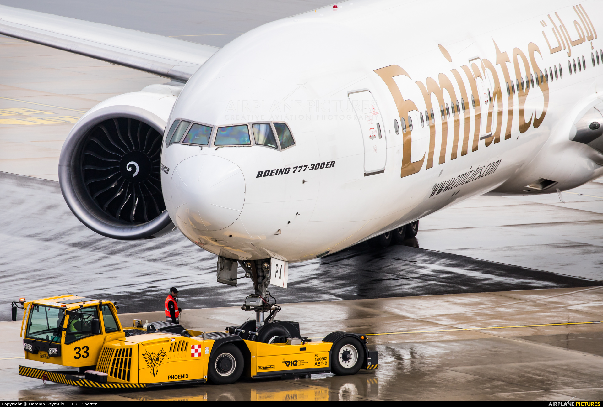 Emirates Airlines A6-EPX aircraft at Vienna - Schwechat