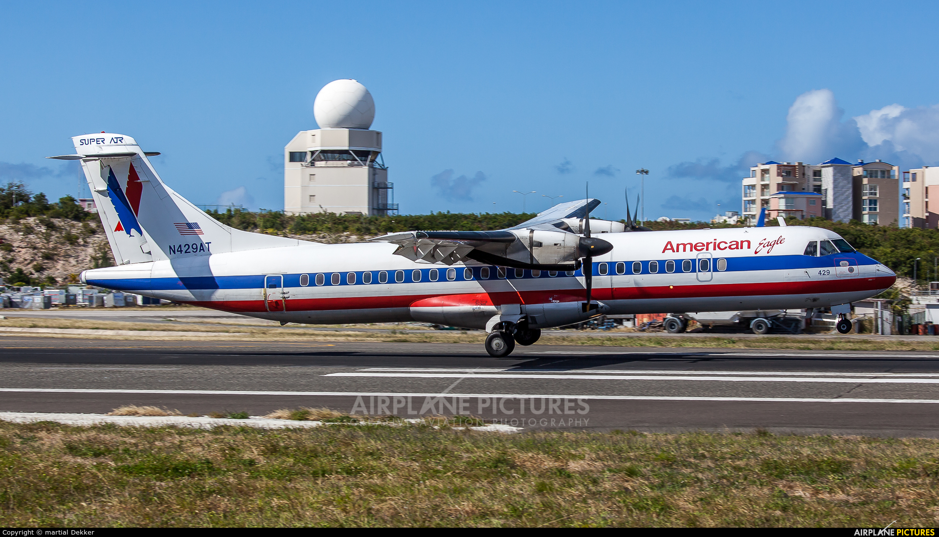 American Eagle N429AT aircraft at Sint Maarten - Princess Juliana Intl