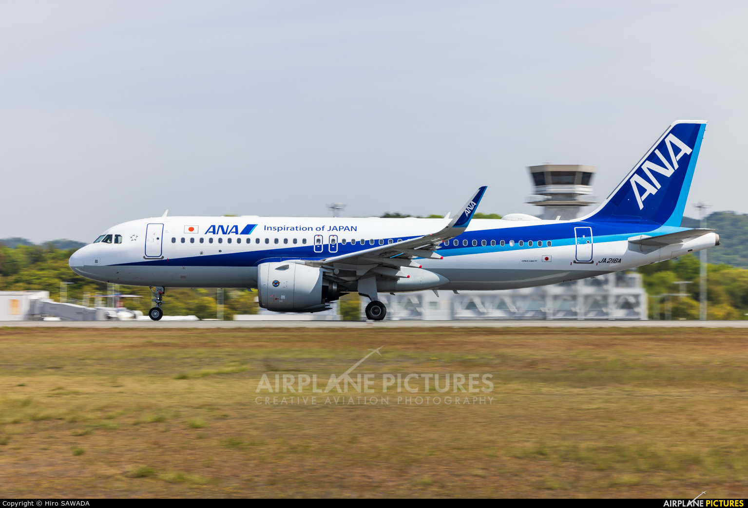ANA - All Nippon Airways JA216A aircraft at Hiroshima
