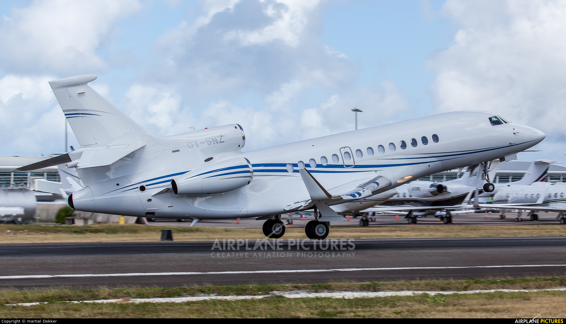 Private OY-SNZ aircraft at Sint Maarten - Princess Juliana Intl