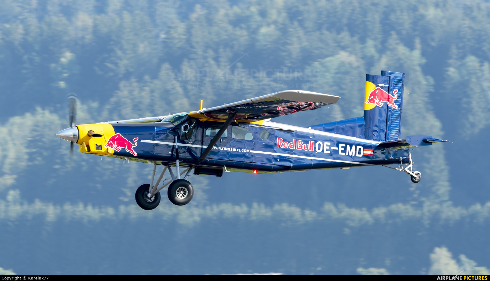The Flying Bulls OE-EMD aircraft at Zeltweg