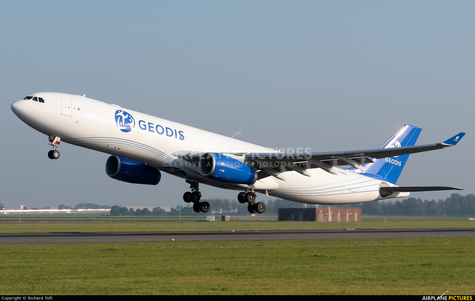 Titan Airways G-EODS aircraft at Amsterdam - Schiphol