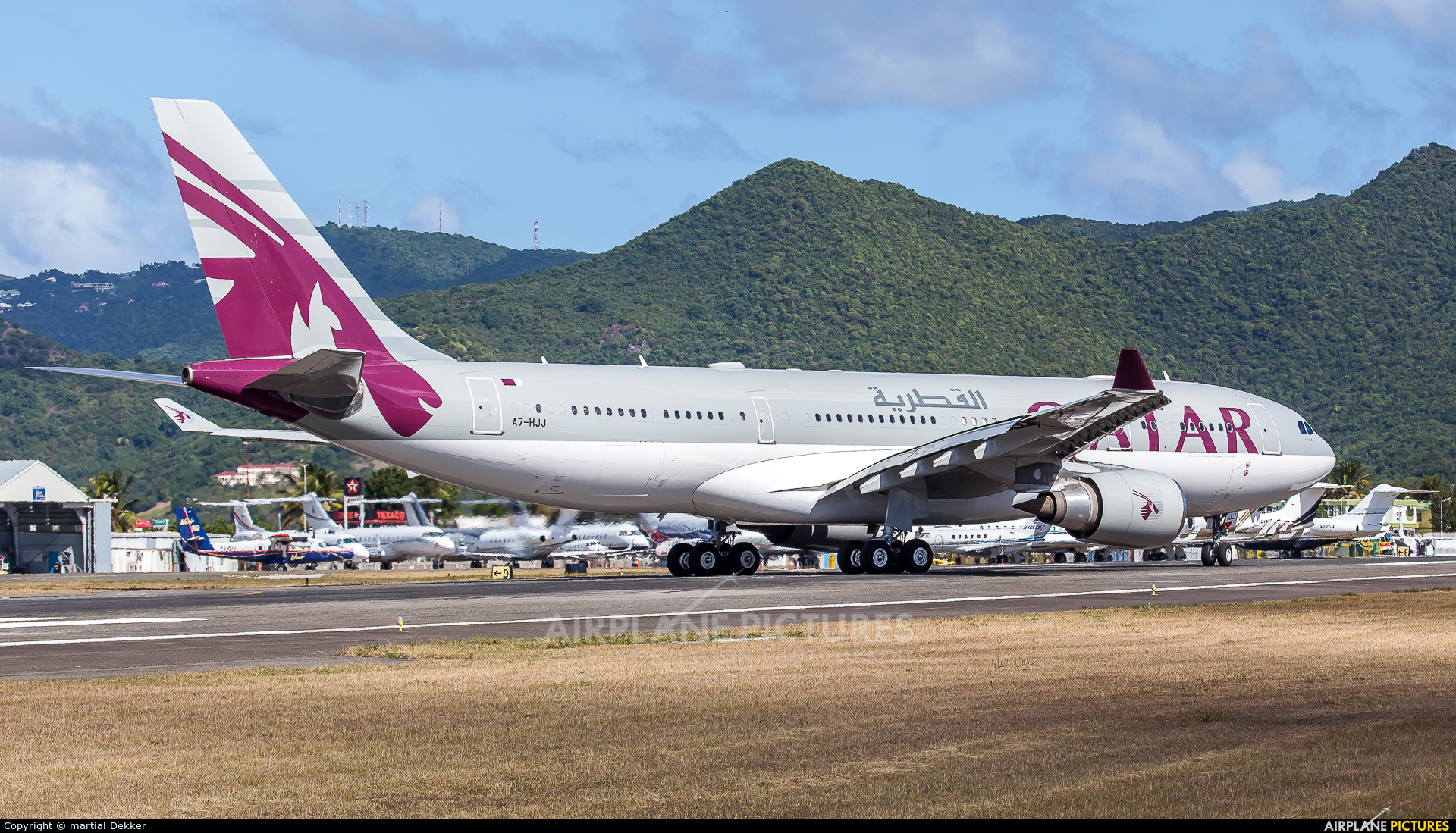 Qatar Amiri Flight A7-HJJ aircraft at Sint Maarten - Princess Juliana Intl