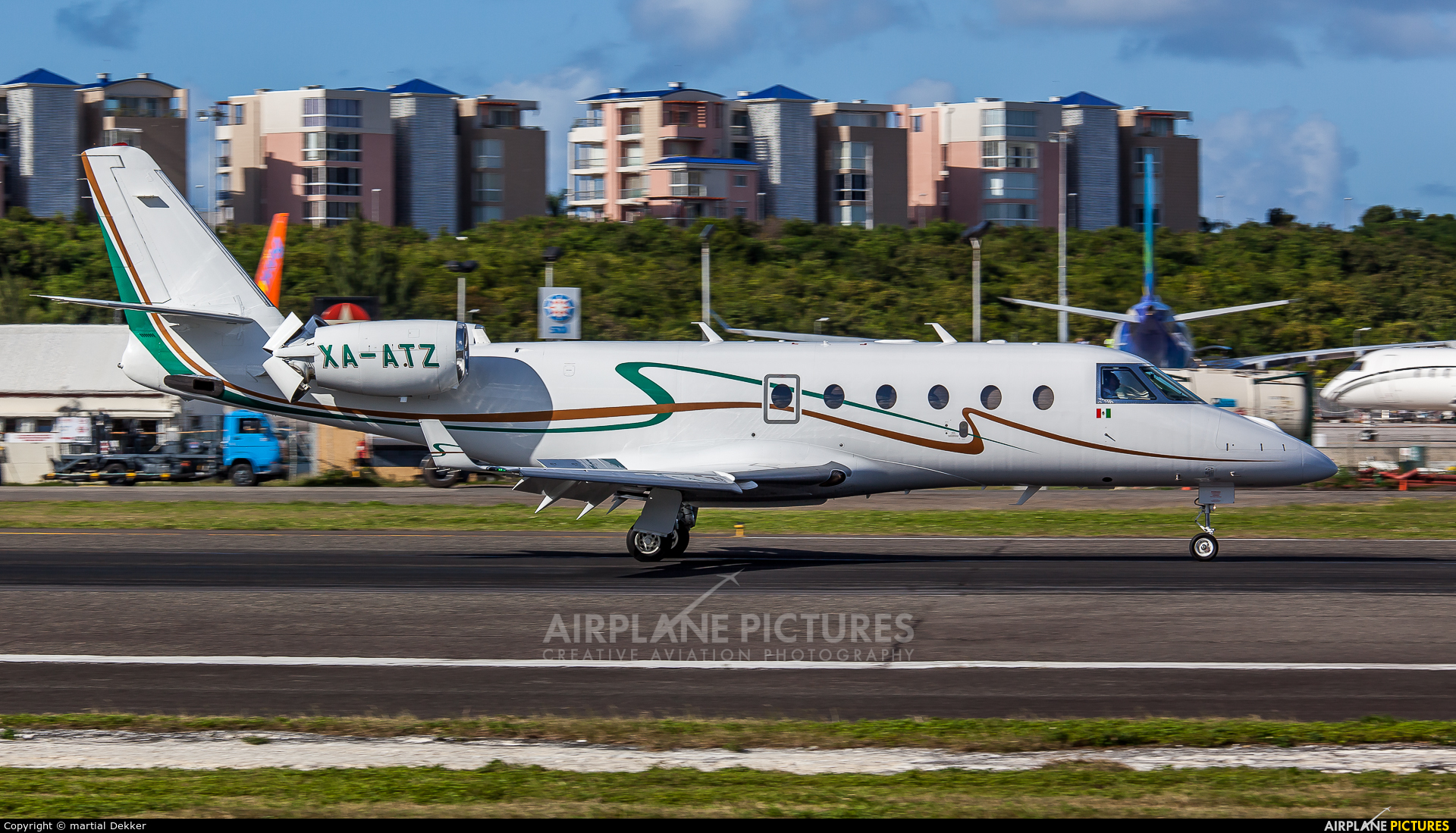 Private XA-ATZ aircraft at Sint Maarten - Princess Juliana Intl