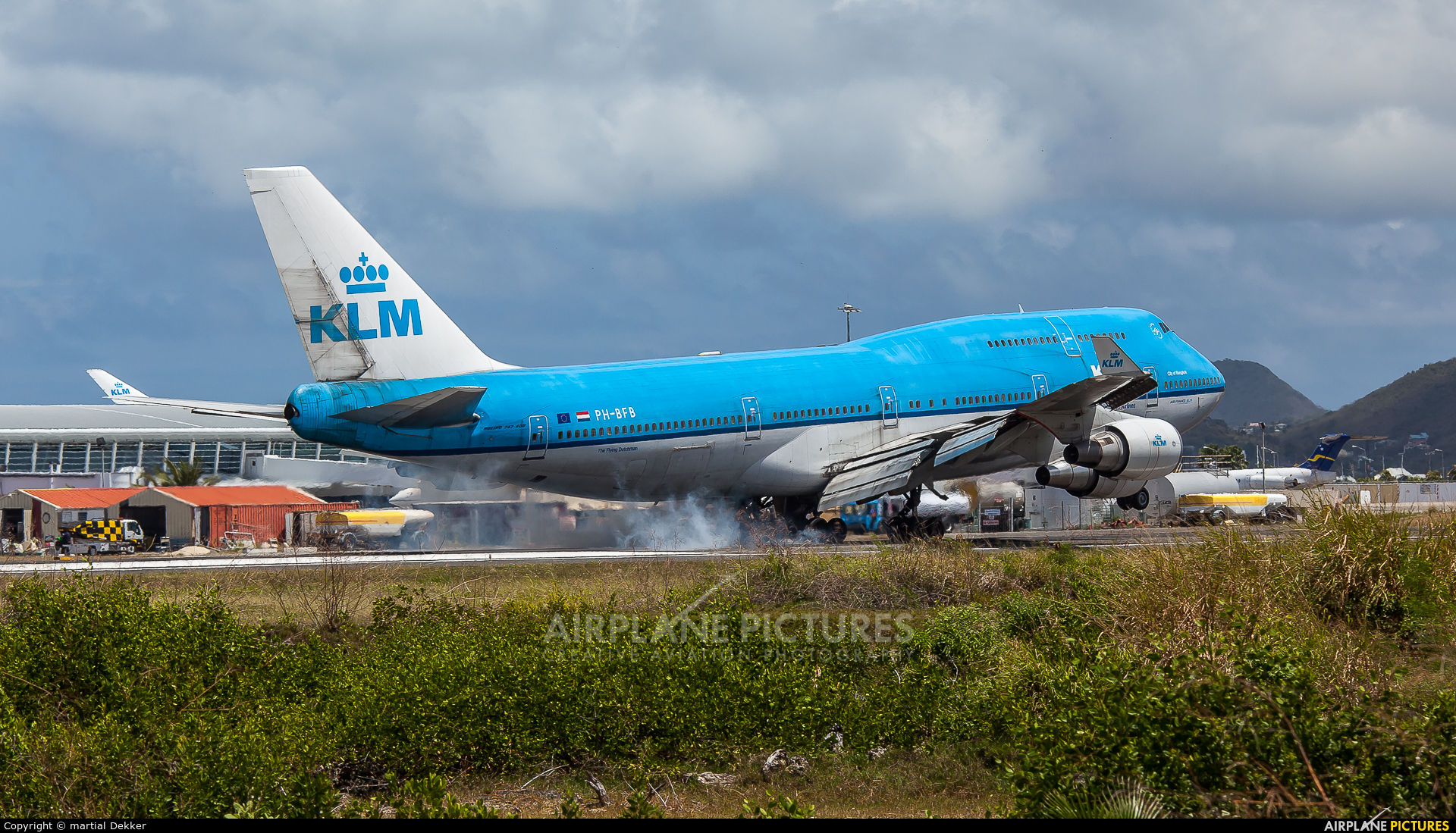 KLM PH-BFB aircraft at Sint Maarten - Princess Juliana Intl