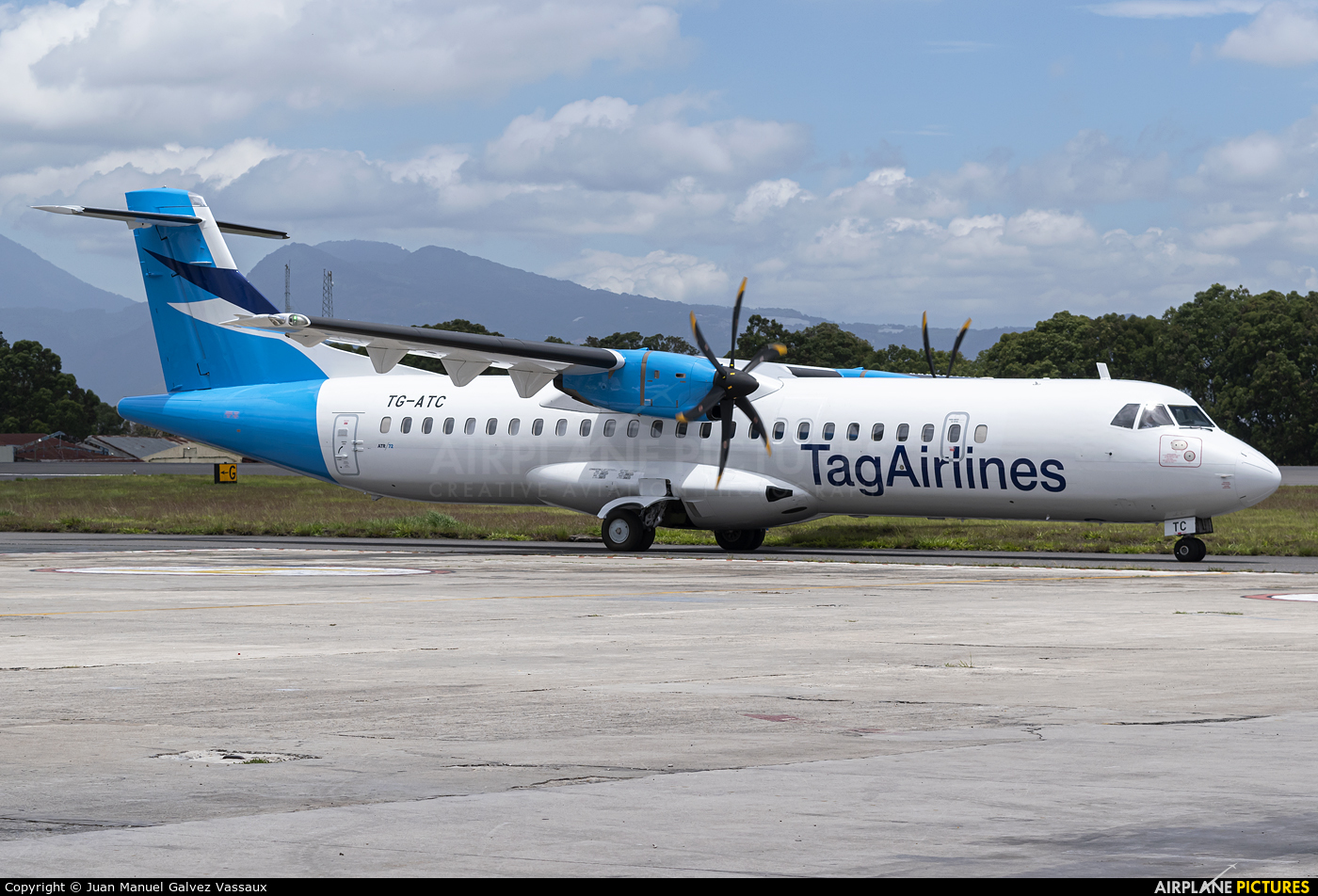 ATR TG-ATC aircraft at Guatemala - La Aurora