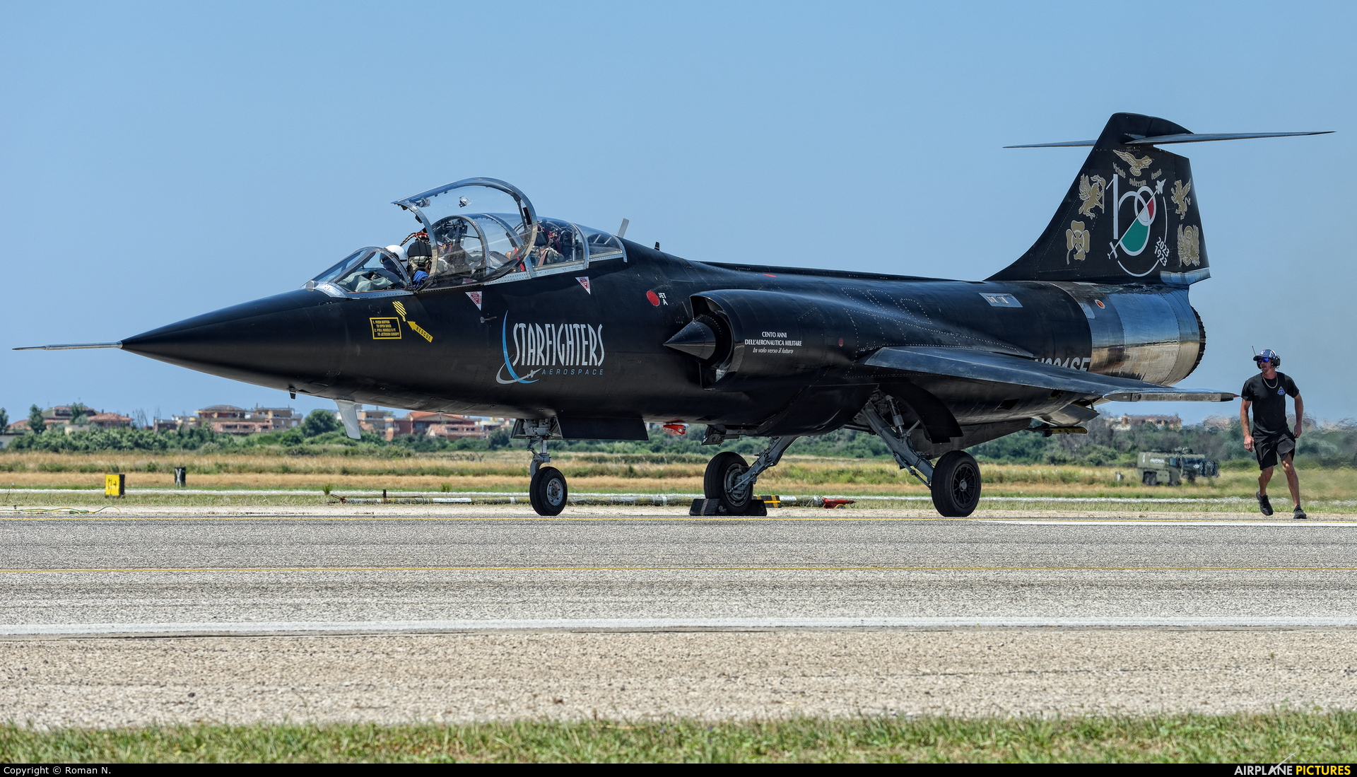 Starfighters Demo Team N991SF aircraft at Pratica di Mare