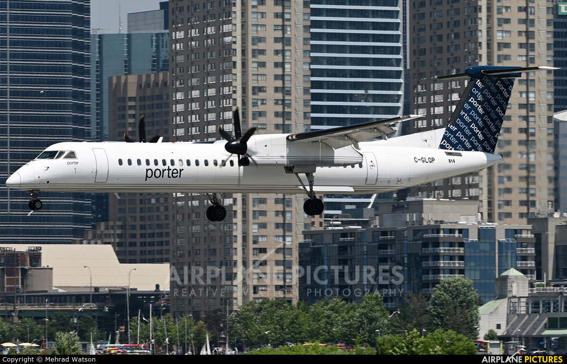 Porter Airlines C-GLQP aircraft at Toronto - Billy Bishop, ON