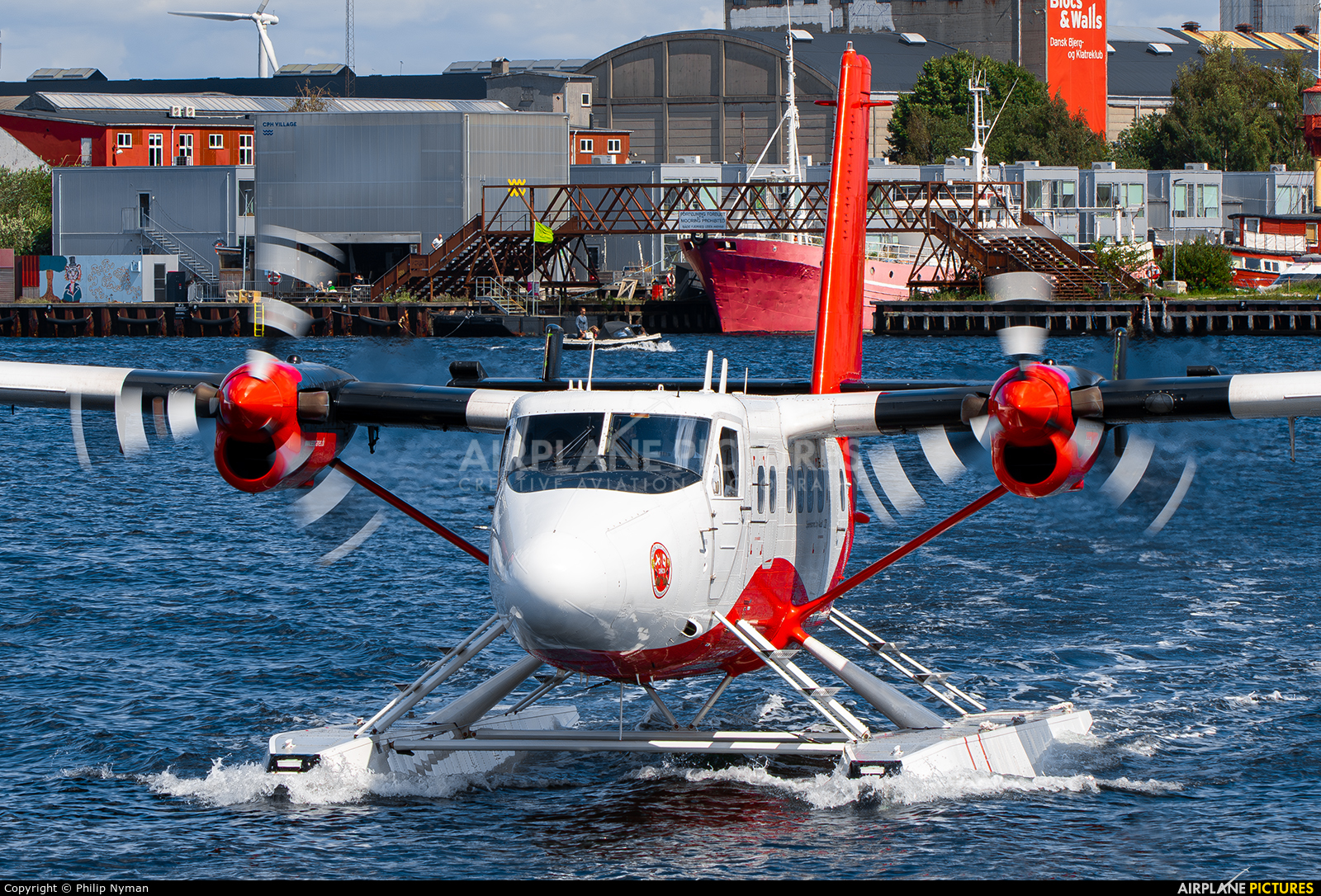 Nordic Seaplanes OY-NSA aircraft at Copenhagen harbour sea airport