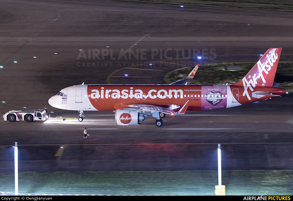 AirAsia (Thailand) HS-BBY aircraft at Shenzhen Bao\