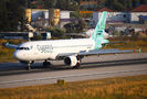Cyprus Airways Airbus A320 5B-DDR at Skiathos airport