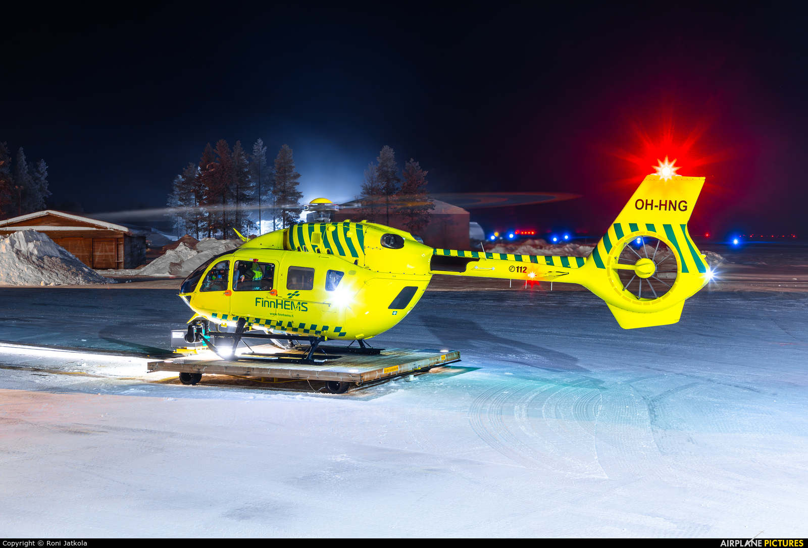 FinnHEMS OH-HNG aircraft at Rovaniemi