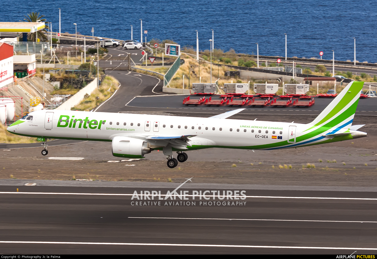 Binter Canarias EC-OEA aircraft at Santa Cruz de La Palma