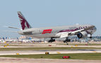 Qatar Airways Boeing 777-300ER A7-BEL at Chicago - O Hare Intl airport